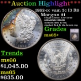***Auction Highlight*** 1882-cc vam 3c I3 R6 Morgan Dollar $1 Graded ms65+ By SEGS (fc)