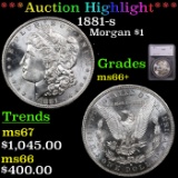 ***Auction Highlight*** 1881-s Morgan Dollar $1 Graded ms66+ By SEGS (fc)
