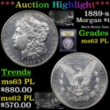***Auction Highlight*** 1889-s Morgan Dollar $1 Graded Select Unc PL By USCG (fc)