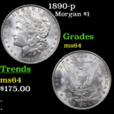 1890-p Morgan Dollar $1 Grades Choice Unc