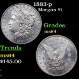 1883-p Morgan Dollar $1 Grades Choice Unc