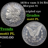 1878-s vam 5 I4 R4 Morgan Dollar $1 Grades Select Unc PL
