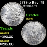 1878-p Rev '79 Morgan Dollar $1 Grades Select Unc