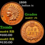 1898 Indian Cent 1c Grades Select+ Unc RB