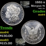 1881-s Morgan Dollar $1 Grades Choice Unc
