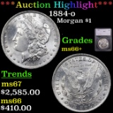 ***Auction Highlight*** 1884-o Morgan Dollar $1 Graded ms66+ By SEGS (fc)