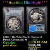 Proof ***Auction Highlight*** PCGS 2001-P Buffalo Black Diamond Modern Commem Dollar $1 Graded pr69