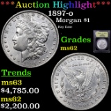***Auction Highlight*** 1897-o Morgan Dollar $1 Graded Select Unc By USCG (fc)