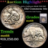*HIGHLIGHT OF NIGHT* 1925-s California NEAR TOP POP Old Commem Half Dollar 50c Graded ms68 By SEGS (