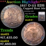 *HIGHLIGHT OF MONTH* 1817 O-111 EDS Capped Bust Half Dollar 50c Graded ms64+ By SEGS