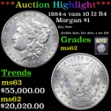 ***Auction Highlight*** 1884-s vam 10 I2 R4 Morgan Dollar $1 Graded Select Unc By USCG (fc)