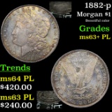 1882-p Morgan Dollar $1 Grades Select Unc+ PL