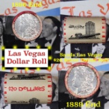 ***Auction Highlight*** Full Morgan/Peace Casino Las Vegas Sands silver $1 roll $20, 1889 & 1896 end