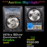 ***Auction Highlight*** PCGS 1976-s Silver Eisenhower Dollar $1 Graded ms67 By PCGS (fc)