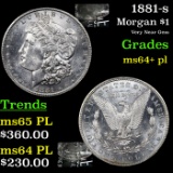 1881-s Morgan Dollar $1 Grades Choice Unc+ PL