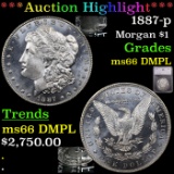 ***Auction Highlight*** 1887-p Morgan Dollar $1 Graded ms66 DMPL By SEGS (fc)