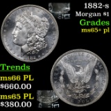 1882-s Morgan Dollar $1 Grades GEM+ PL