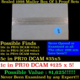 Original sealed box 5- 1998 United States Mint Proof Sets