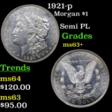 1921-p Morgan Dollar $1 Grades Select+ Unc