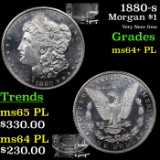 1880-s Morgan Dollar $1 Grades Choice Unc+ PL