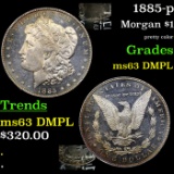 1885-p Morgan Dollar $1 Grades Select Unc DMPL