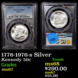 PCGS 1776-1976-s Silver Kennedy Half Dollar 50c Graded ms67 By PCGS