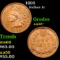 1893 Indian Cent 1c Grades Choice AU/BU Slider+