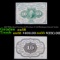 1862 US Fractional Currency 10c First Issue fr-1242 Washington Scarcest Variety Grades Choice AU/BU