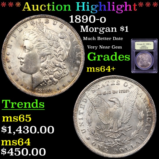 ***Auction Highlight*** 1890-o Morgan Dollar $1 Graded Choice+ Unc By USCG (fc)