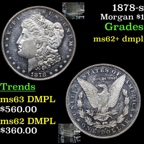 1878-s Morgan Dollar $1 Grades Select Unc+ DMPL