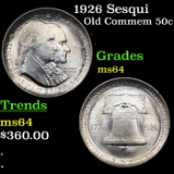 1926 Sesqui Old Commem Half Dollar 50c Grades Choice Unc