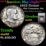 ***Auction Highlight*** 1922 Grant Old Commem Half Dollar 50c Graded ms66 By SEGS (fc)