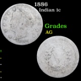 1886 Indian Cent 1c Grades ag