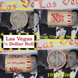 ***Auction Highlight*** Old Casino 50c Roll $10 Halves Las Vegas Casino Silver City 1925 Stone MT &