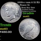 1928-s vam 6 I2 R5 Peace Dollar $1 Grades Select Unc