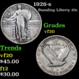 1926-s Standing Liberty Quarter 25c Grades vf, very fine