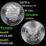1878-s Morgan Dollar $1 Grades GEM+ Unc