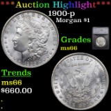 ***Auction Highlight*** 1900-p Morgan Dollar $1 Graded ms66 By SEGS (fc)