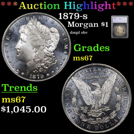 ***Auction Highlight*** 1879-s Morgan Dollar $1 Graded ms67 By SEGS (fc)