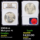 NGC 1904-o Morgan Dollar $1 Graded ms65 By NGC