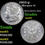 1902-p Morgan Dollar $1 Graded Select Unc