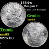 1884-o Morgan Dollar $1 Graded GEM Unc