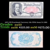 1875 US Fractional Currency 50c Fifth Issue fr-1380 Grades Select AU