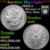 ***Auction Highlight*** 1884-s Morgan Dollar $1 Graded Select Unc By USCG (fc)