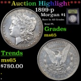 ***Auction Highlight*** 1899-p Morgan Dollar $1 Graded GEM Unc By USCG (fc)