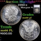 ***Auction Highlight*** 1880-s Morgan Dollar $1 Graded ms66 pl By SEGS (fc)