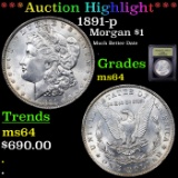 ***Auction Highlight*** 1891-p Morgan Dollar $1 Graded Choice Unc By USCG (fc)