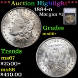 ***Auction Highlight*** 1884-o Morgan Dollar $1 Graded ms66+ By SEGS (fc)
