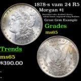 1878-s vam 24 R5 Morgan Dollar $1 Graded GEM Unc