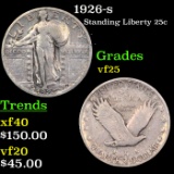1926-s Standing Liberty Quarter 25c Graded vf+